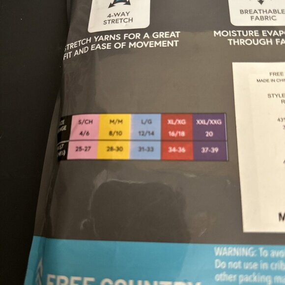 Free Country Women's Microtech Heat Base Layer Pant 2 Pack Small - Picture 5 of 6